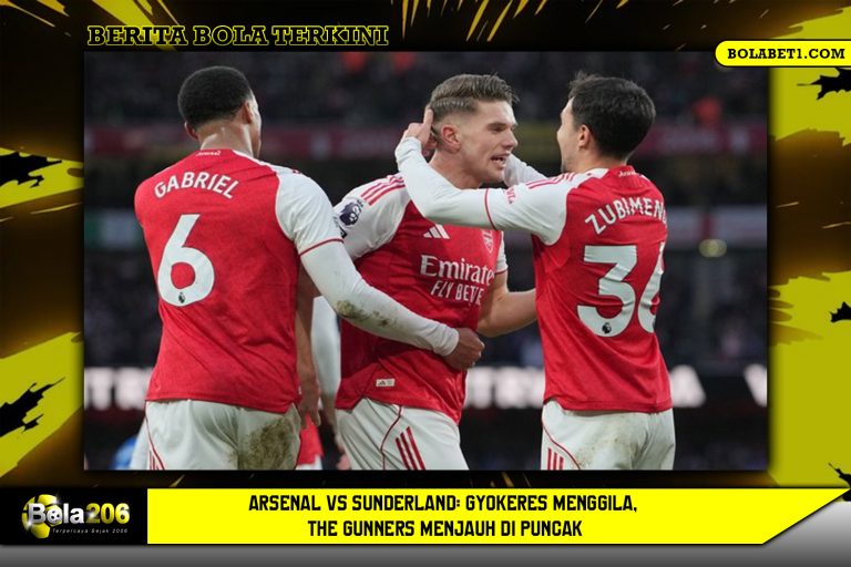 Arsenal vs Sunderland: Gyokeres Menggila, The Gunners Menjauh di Puncak
