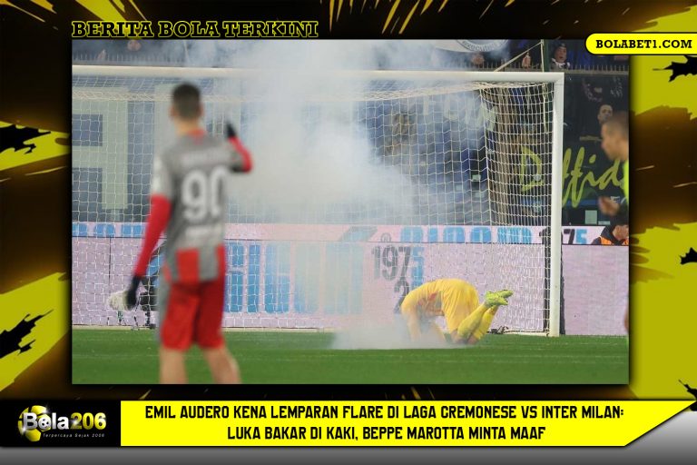 Emil Audero Kena Lemparan Flare di Laga Cremonese vs Inter Milan: Luka Bakar di Kaki, Beppe Marotta Minta Maaf