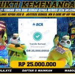 BUKTI KEMENANGAN MEMBER BOLA206 TANGGAL 27 FEBRUARI 2026