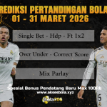 PREDIKSI PERTANDINGAN BOLA 28 – 29 MARET 2026