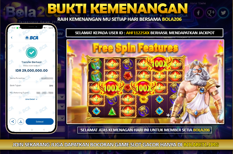 BUKTI KEMENANGAN MEMBER BOLA206 TANGGAL 19 MARET 2026