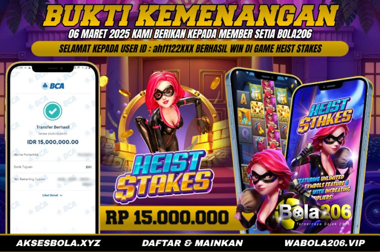 BUKTI KEMENANGAN MEMBER BOLA206 TANGGAL 06 MARET 2026