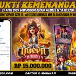 BUKTI KEMENANGAN MEMBER BOLA206 TANGGAL 27 APRIL 2026
