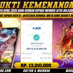 BUKTI KEMENANGAN MEMBER BOLA206 TANGGAL 24 APRIL 2026