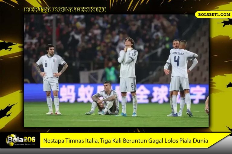 Nestapa Timnas Italia, Tiga Kali Beruntun Gagal Lolos Piala Dunia