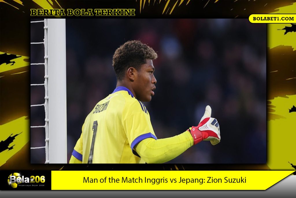 Man of the Match Inggris vs Jepang: Zion Suzuki