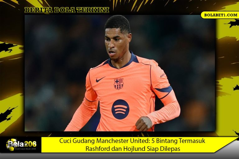 Cuci Gudang Manchester United: 5 Bintang Termasuk Rashford dan Hojlund Siap Dilepas