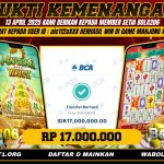 BUKTI KEMENANGAN MEMBER BOLA206 TANGGAL 13 APRIL 2026