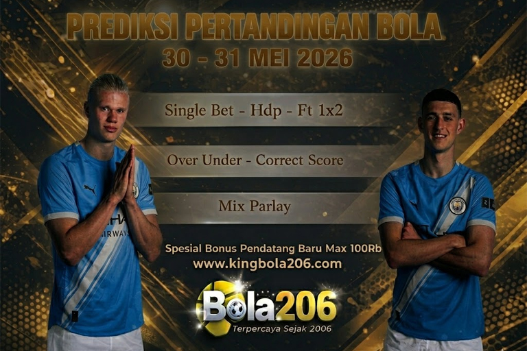PREDIKSI PERTANDINGAN BOLA 30 - 31 MAY 2026