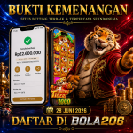 BUKTI KEMENANGAN MEMBER BOLA206 TANGGAL 28 JUNI 2026
