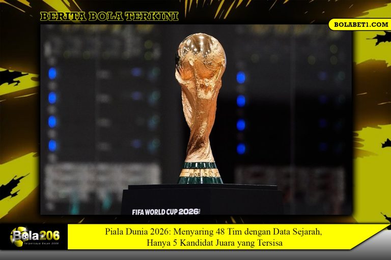 Piala Dunia 2026: Menyaring 48 Tim dengan Data Sejarah, Hanya 5 Kandidat Juara yang Tersisa