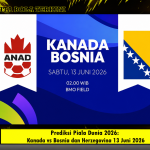 Prediksi Piala Dunia 2026: Kanada vs Bosnia dan Herzegovina 13 Juni 2026