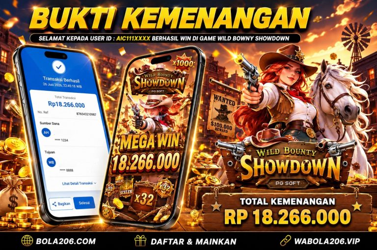BUKTI KEMENANGAN MEMBER BOLA206 TANGGAL 26 JULI 2026
