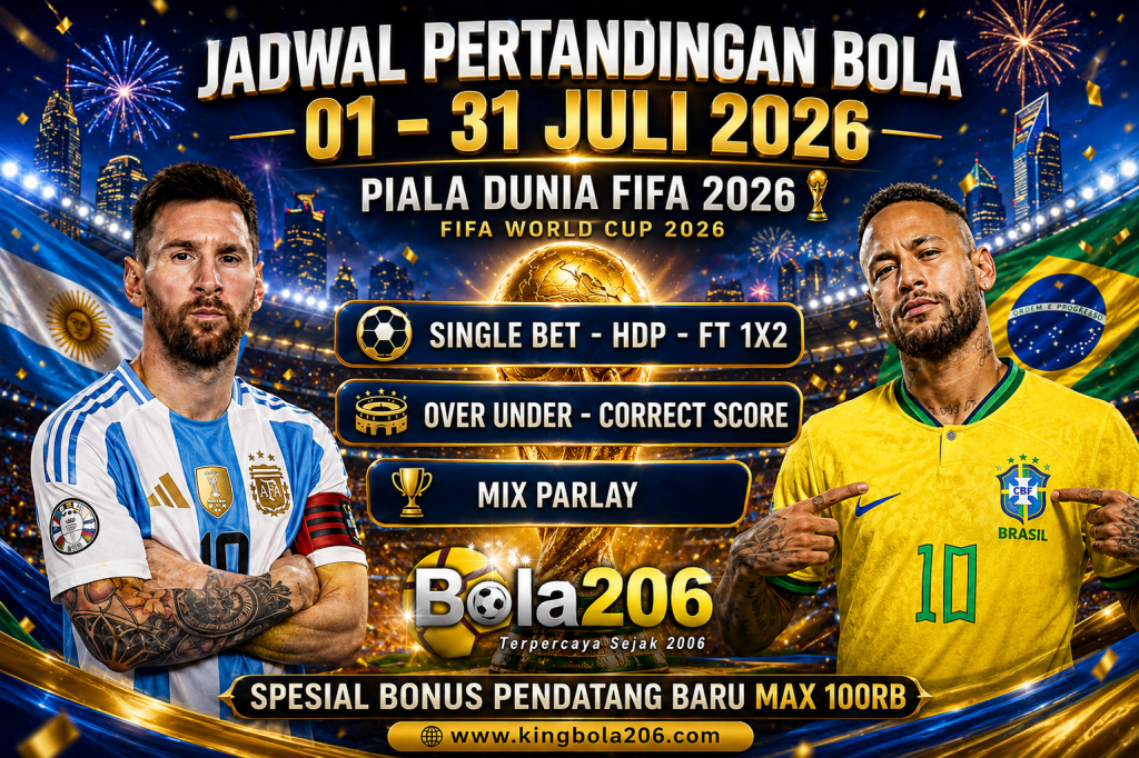 JADWAL PERTANDINGAN BOLA 18 JULI – 19 JULI 2026