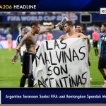 Argentina Terancam Sanksi FIFA usai Bentangkan Spanduk Malvinas