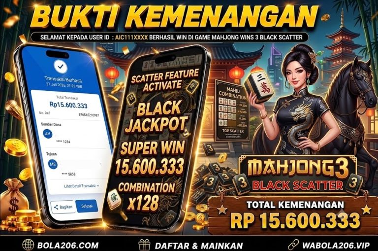 BUKTI KEMENANGAN MEMBER BOLA206 TANGGAL 27 JULI 2026
